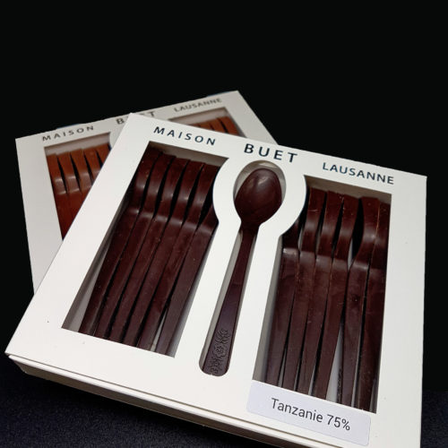 Cuillères en chocolat